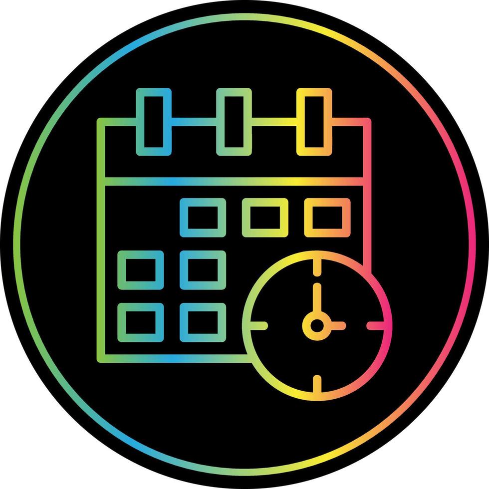 Time ANd Date Vector Icon Design