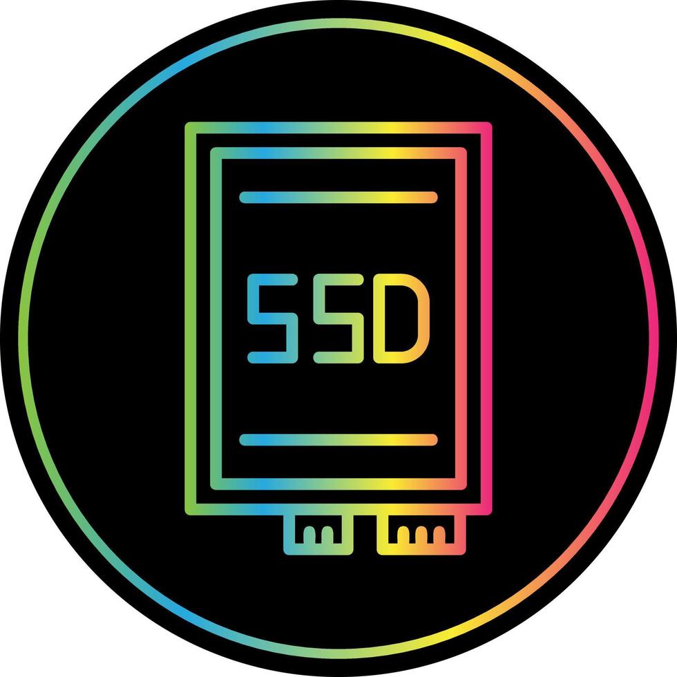 diseño de icono de vector de tarjeta ssd