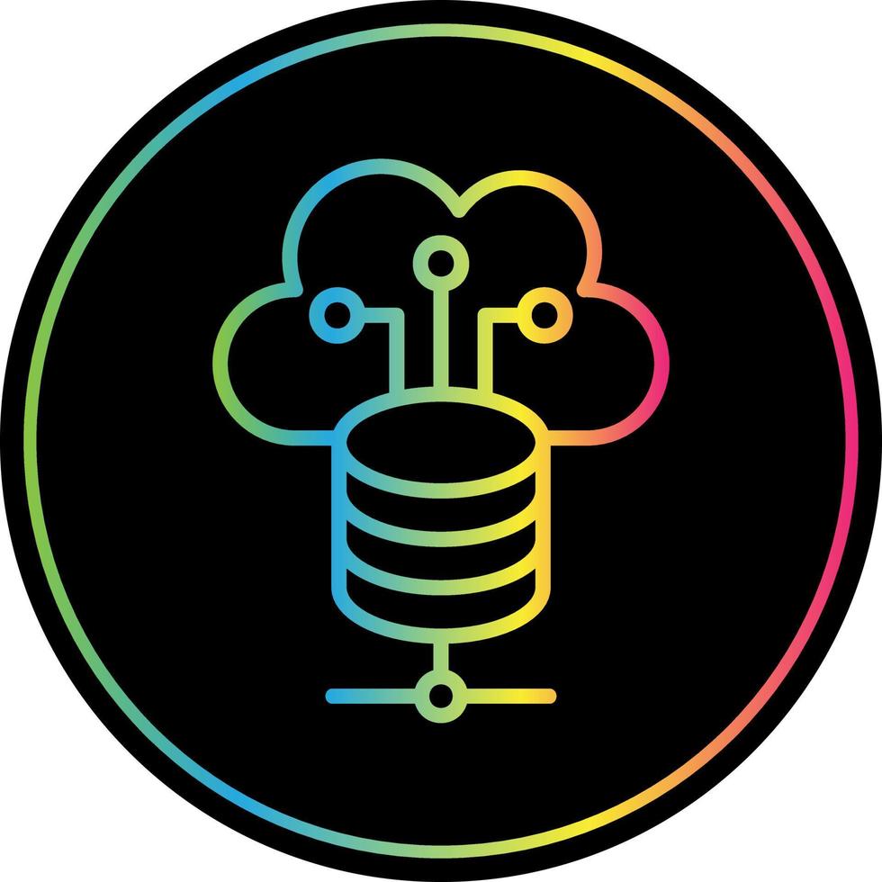 Cloud Storage Vector Icon Design