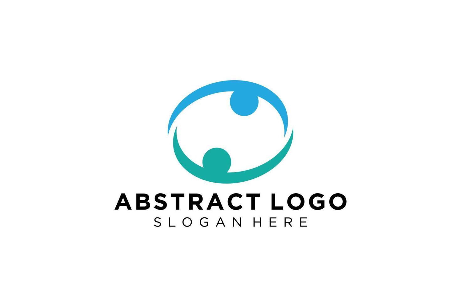 colección de logotipos de personas y familias abstractas vectoriales, iconos de personas, plantilla de logotipo de salud, símbolo de cuidado. vector