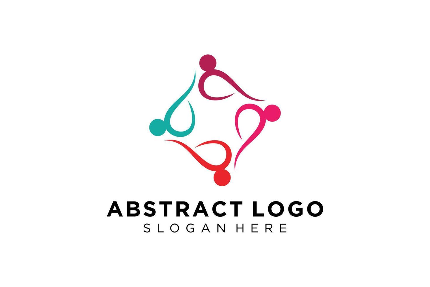 Vector abstract people and family logo collection,people icons, health logo template, care symbol.