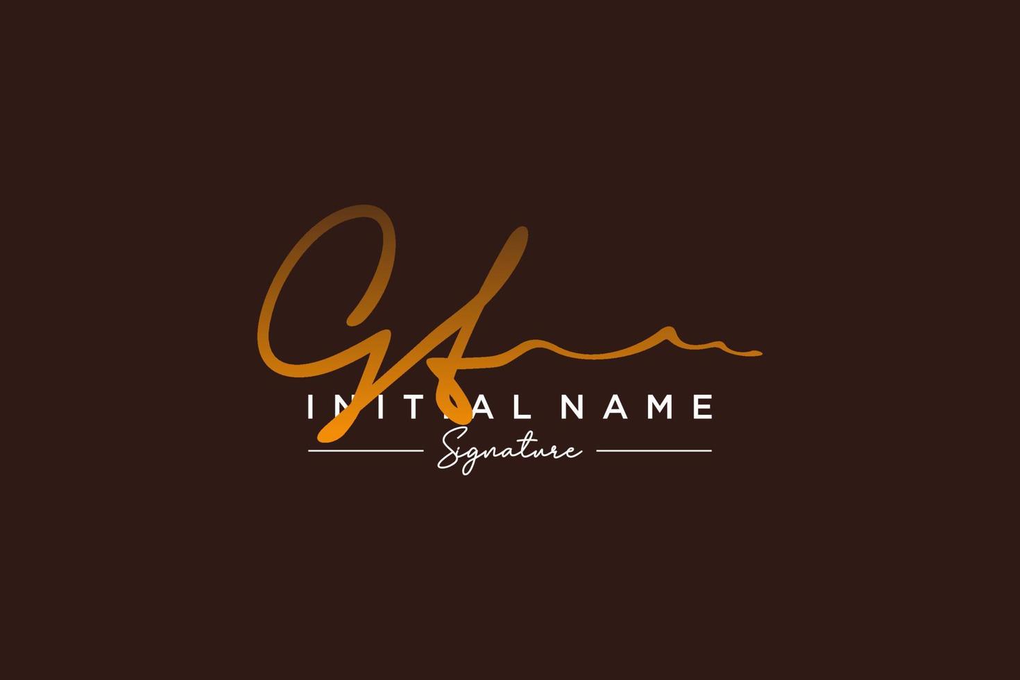 Initial GT signature logo template vector. Hand drawn Calligraphy lettering Vector illustration.