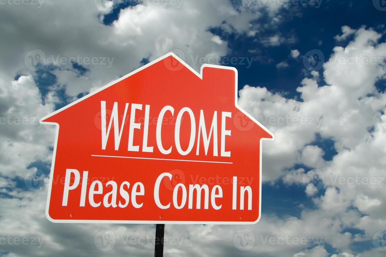 Welcome, Please Come In Sign photo