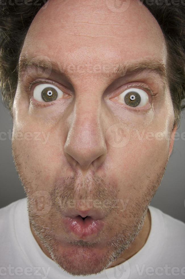 Surprised Man Close-up photo
