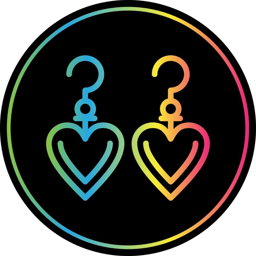 Earrings Vector Icon Design