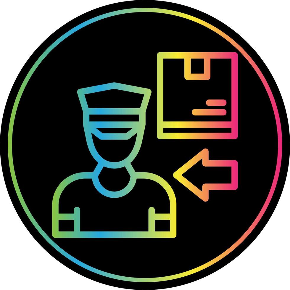Delivery Boy Vector Icon Design