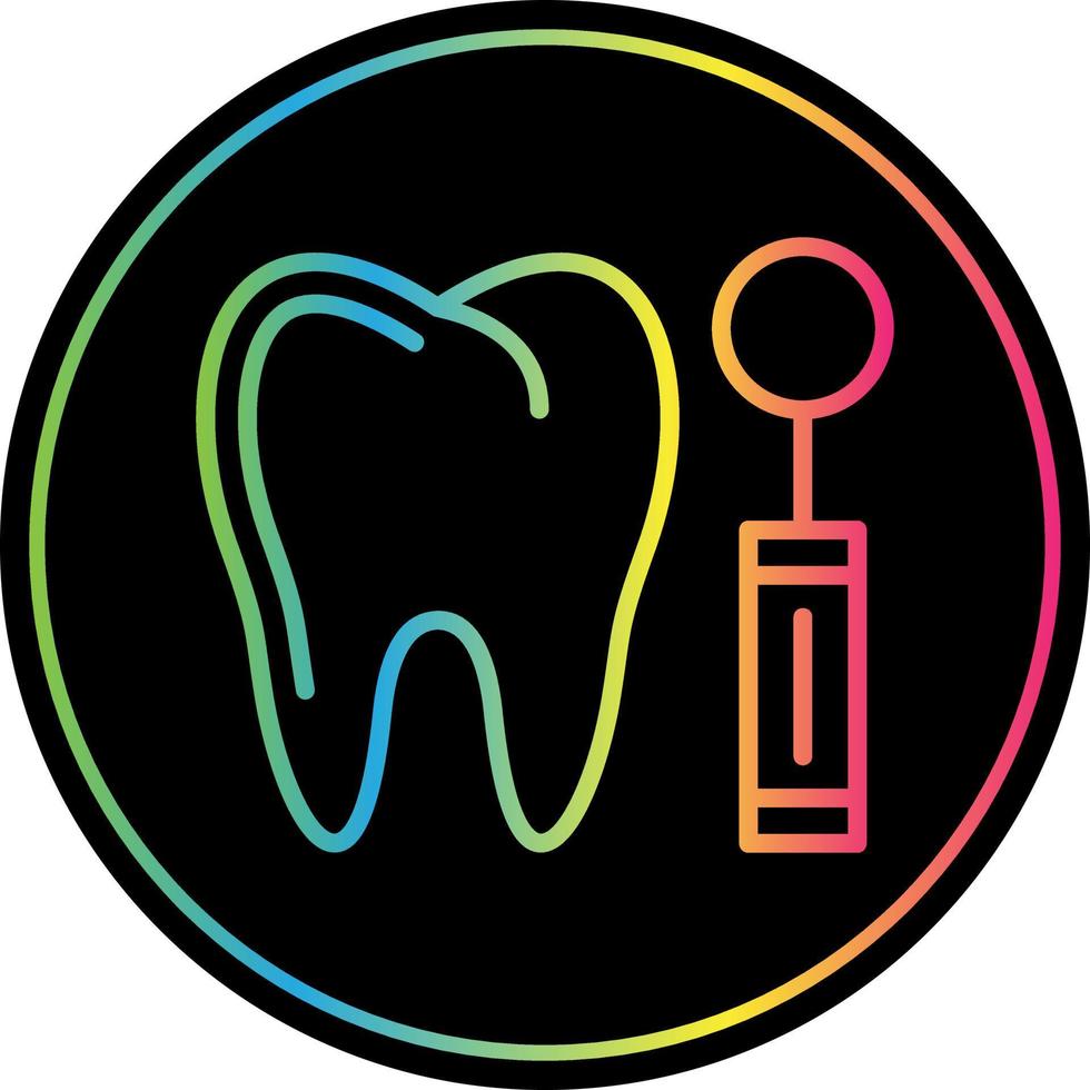 Dentist Mirror Vector Icon Design