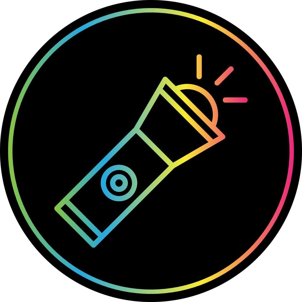 Flashlight Vector Icon Design