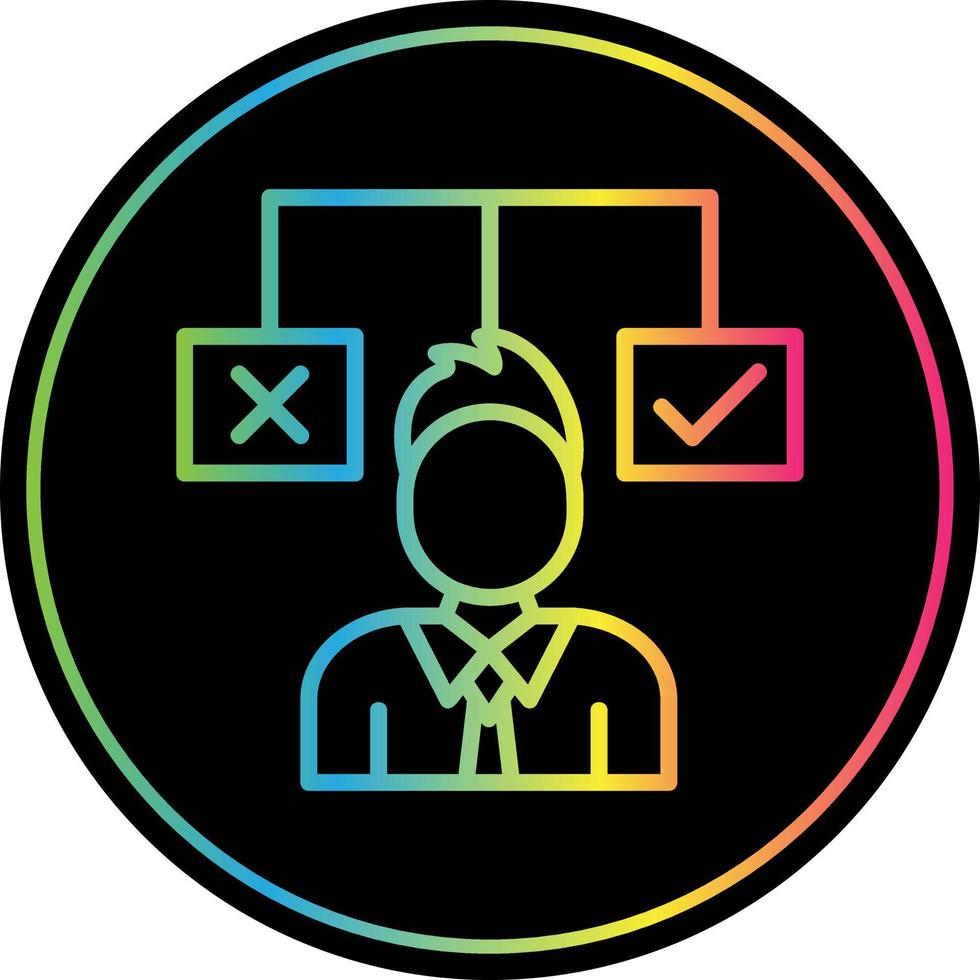 Decision Vector Icon Design