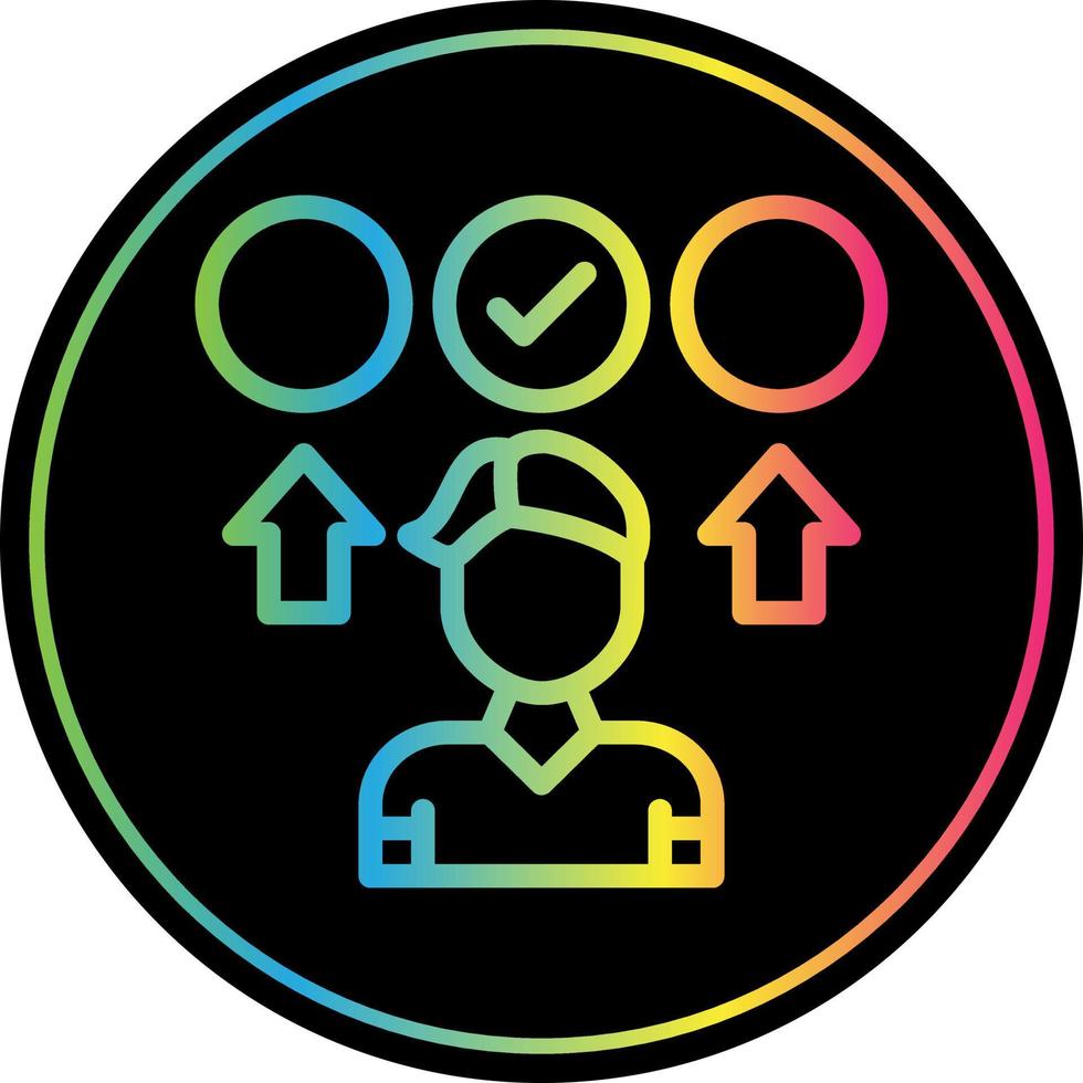 Decision Making Vector Icon Design