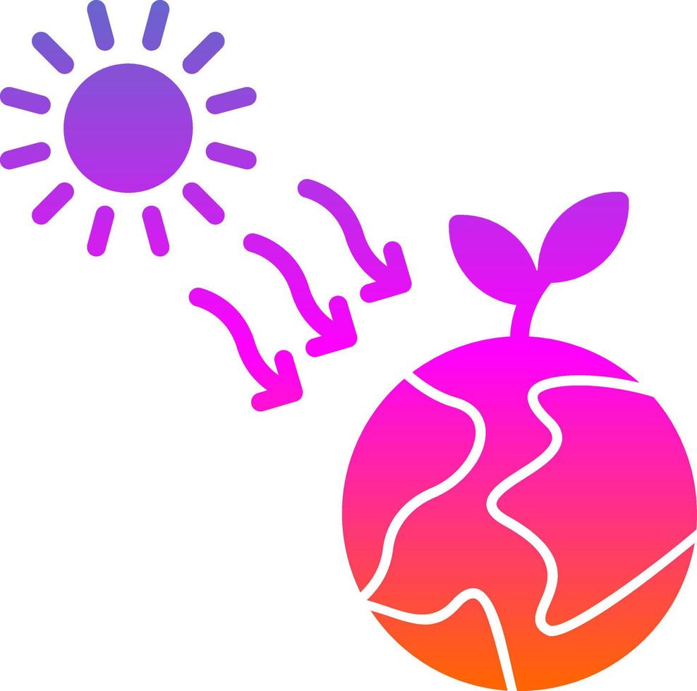 Sun Radiation Vector Icon Design