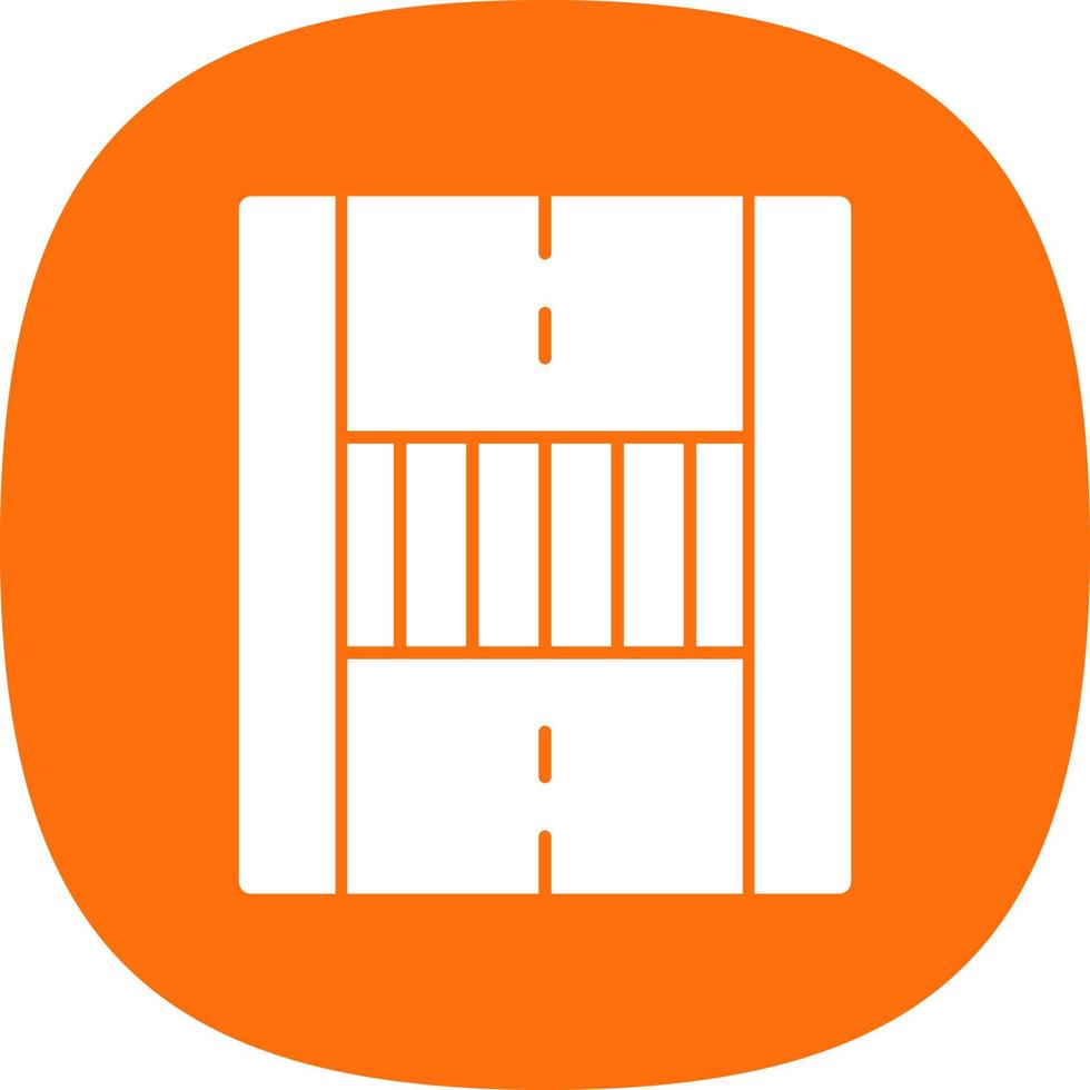 Pedestrian Crossing Vector Icon Design