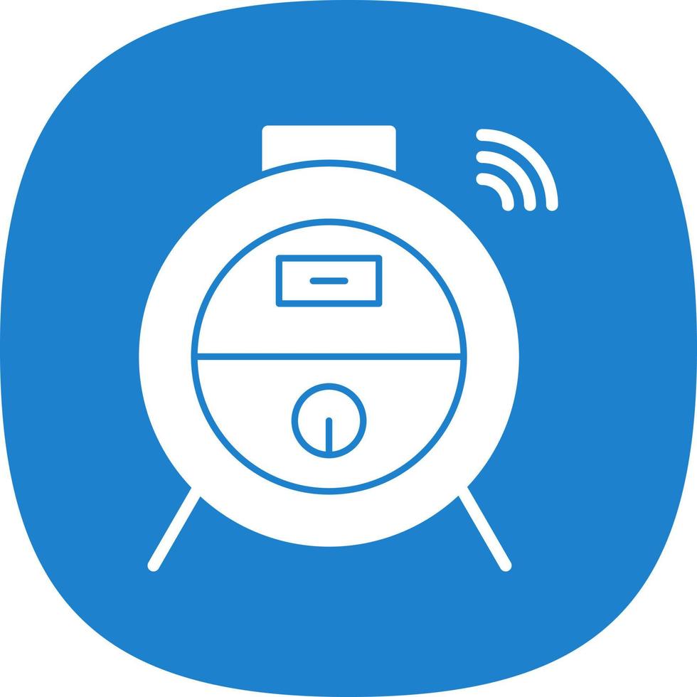 Robot Vacuum Vector Icon Design