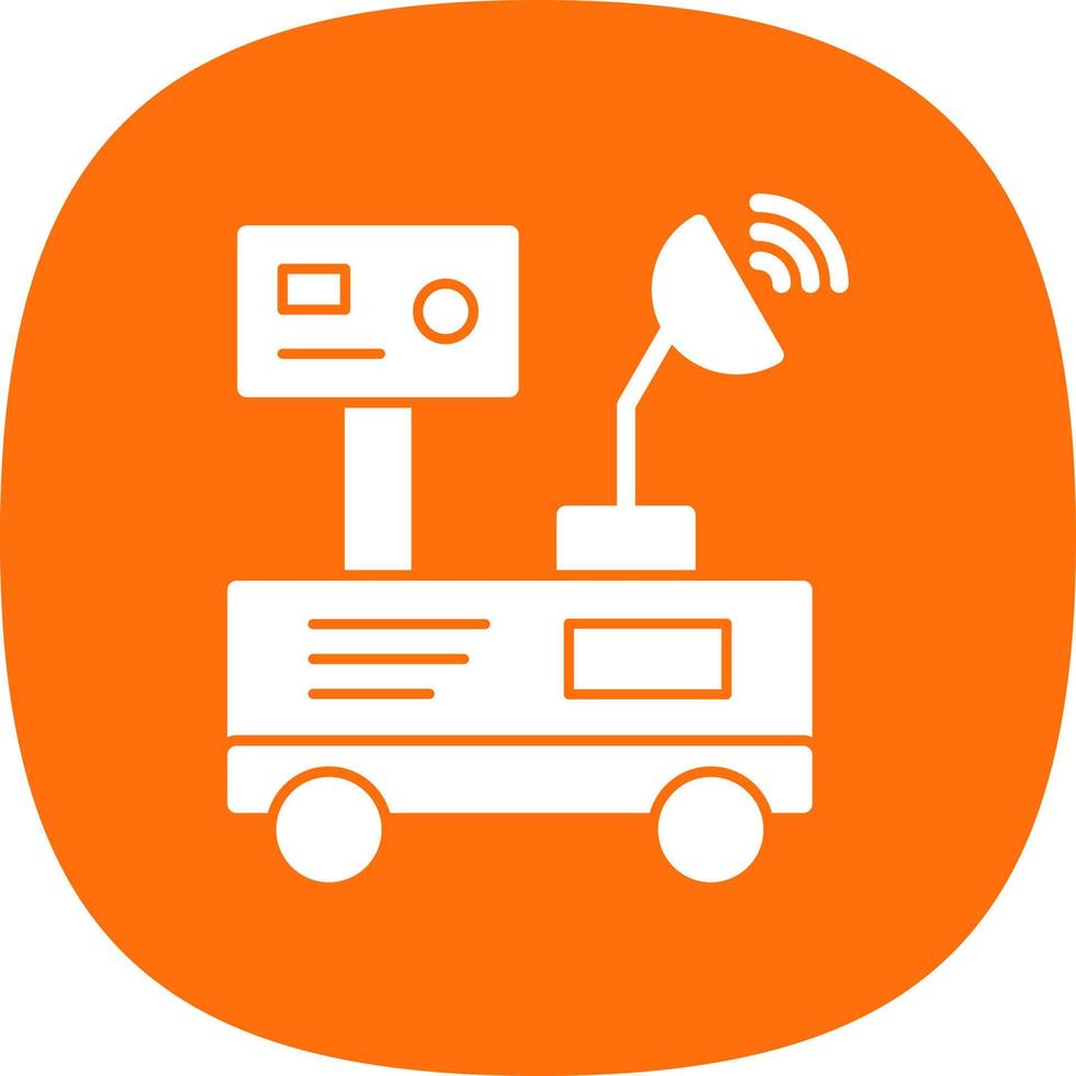 Mars Rover Vector Icon Design