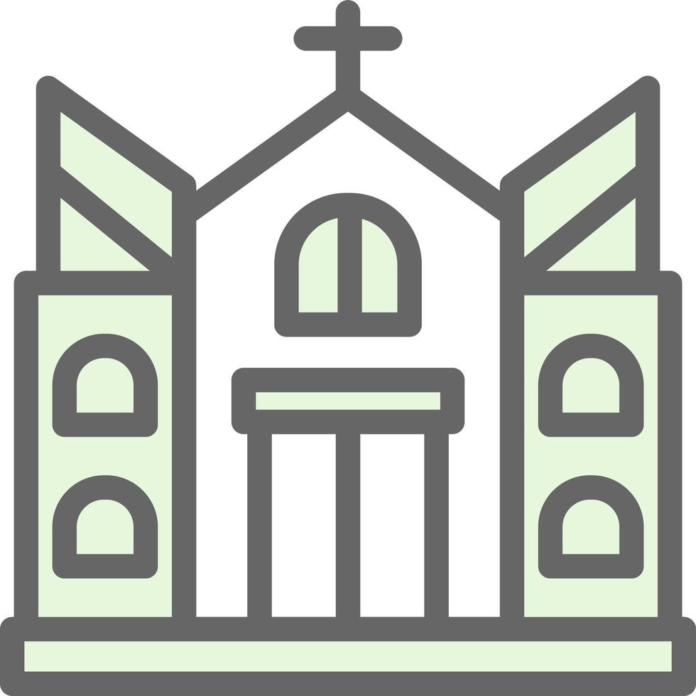 diseño de icono de vector de iglesia