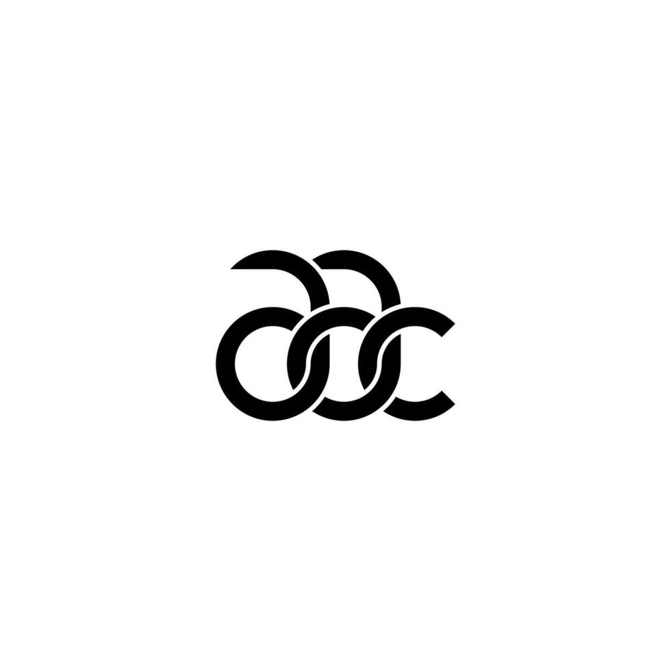 Letters AAC Logo Simple Modern Clean vector