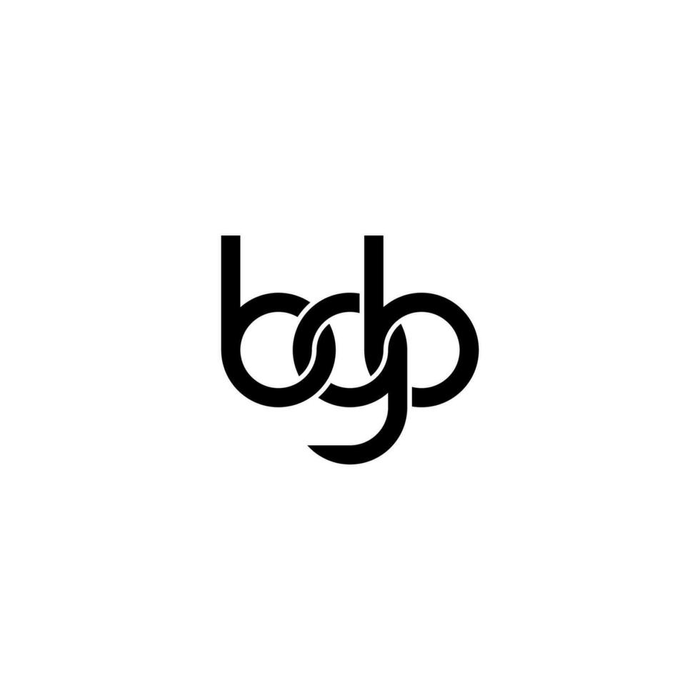 letras bgb logo simple moderno limpio vector