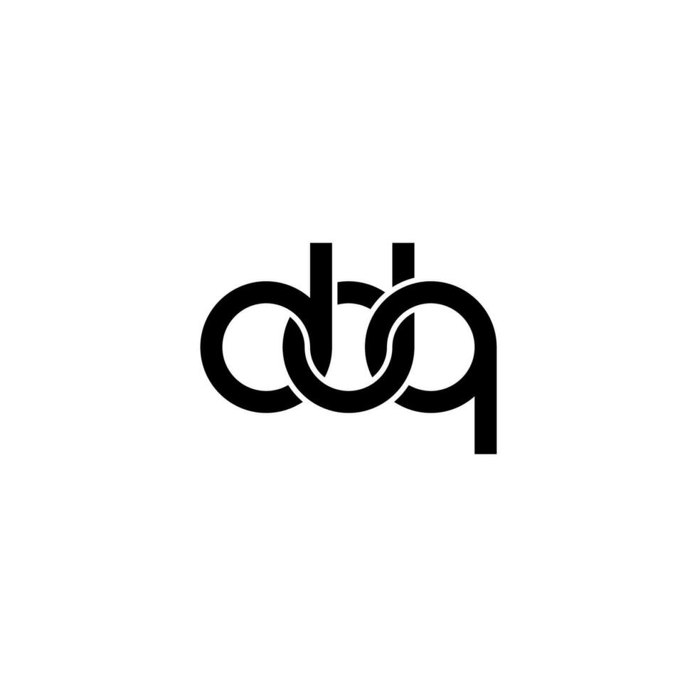 letras ddq logo simple moderno limpio vector