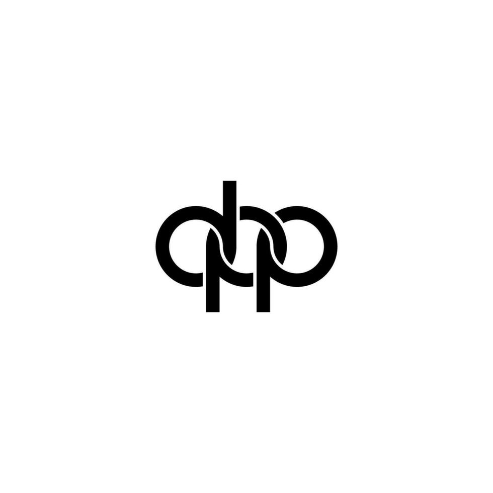 Letters DPP Logo Simple Modern Clean vector