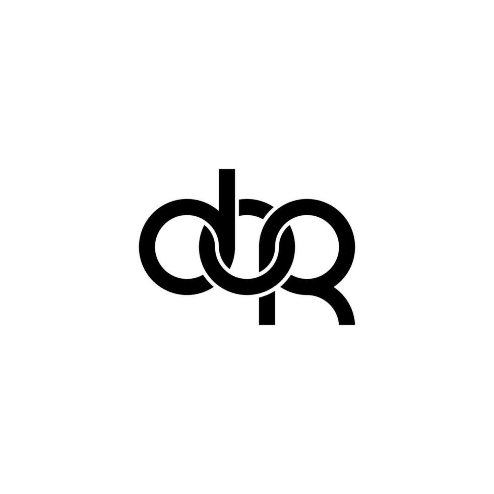 Letters DOR Logo Simple Modern Clean vector