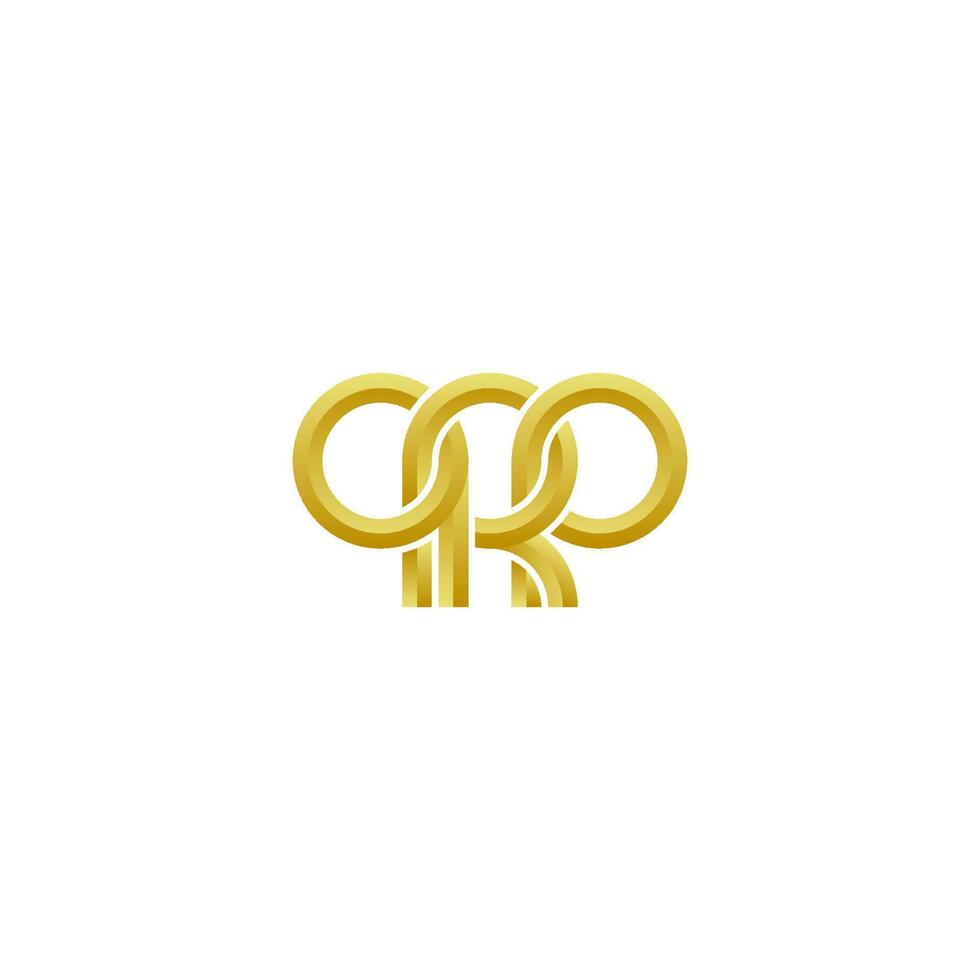 Letters QRP Logo Simple Modern Clean vector