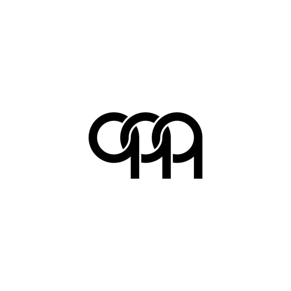 Letters QQQ Logo Simple Modern Clean vector
