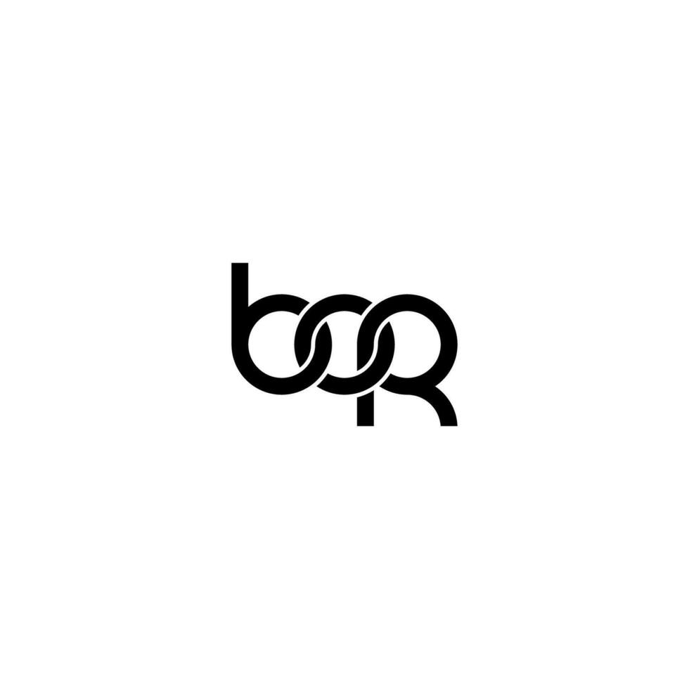 Letters BOR Logo Simple Modern Clean vector