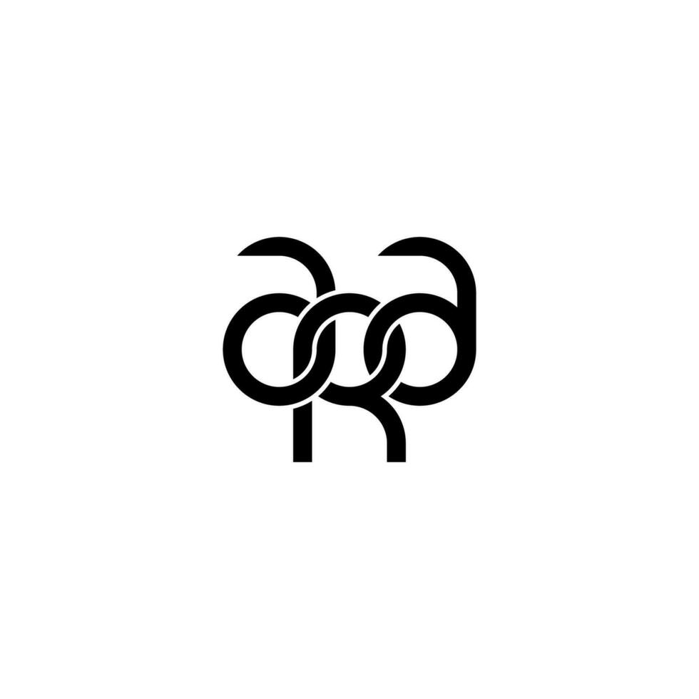 Letters ARA Logo Simple Modern Clean vector