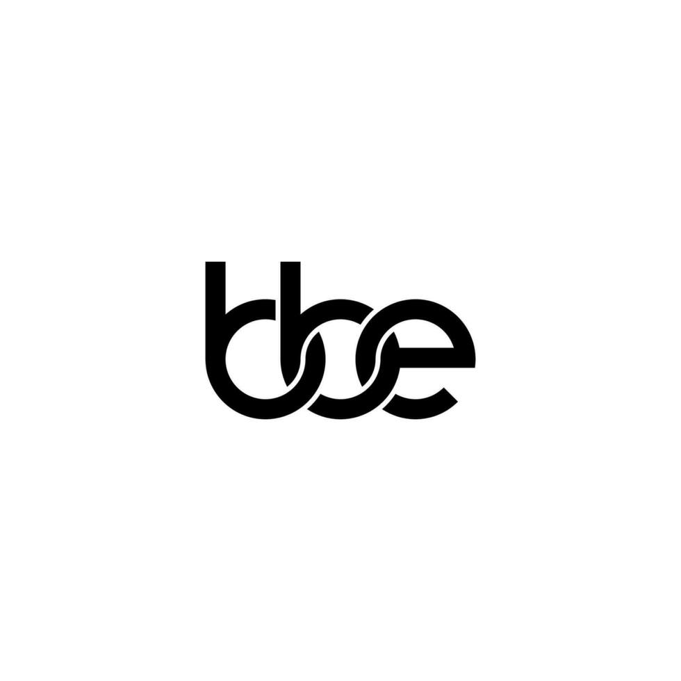 letras bbe logo simple moderno limpio vector