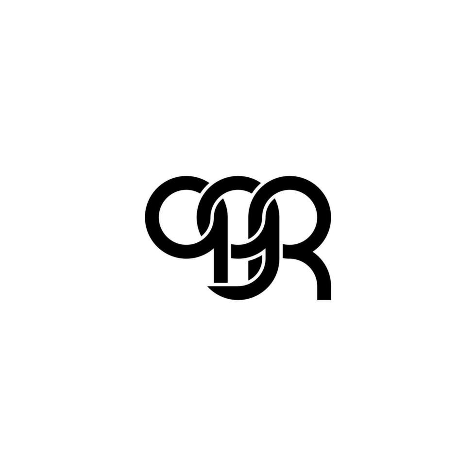 letras qgr logo sencillo moderno limpio vector