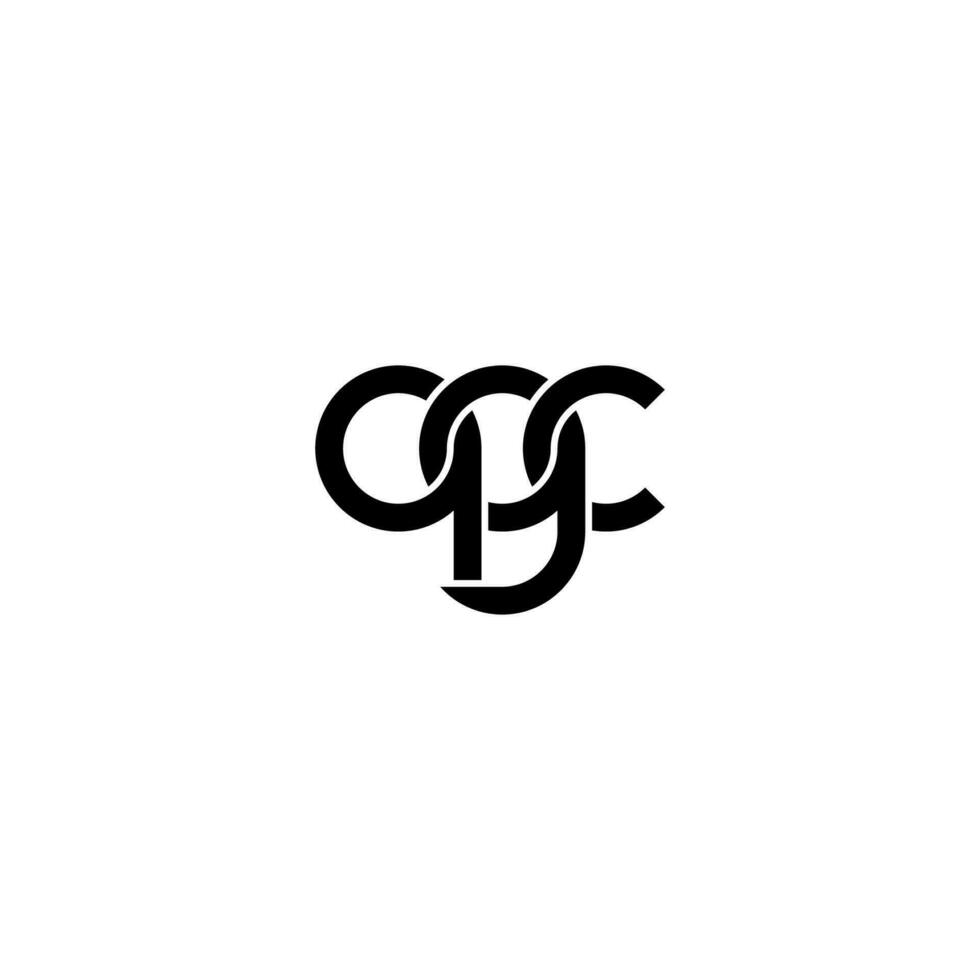 letras qgc logo simple moderno limpio vector