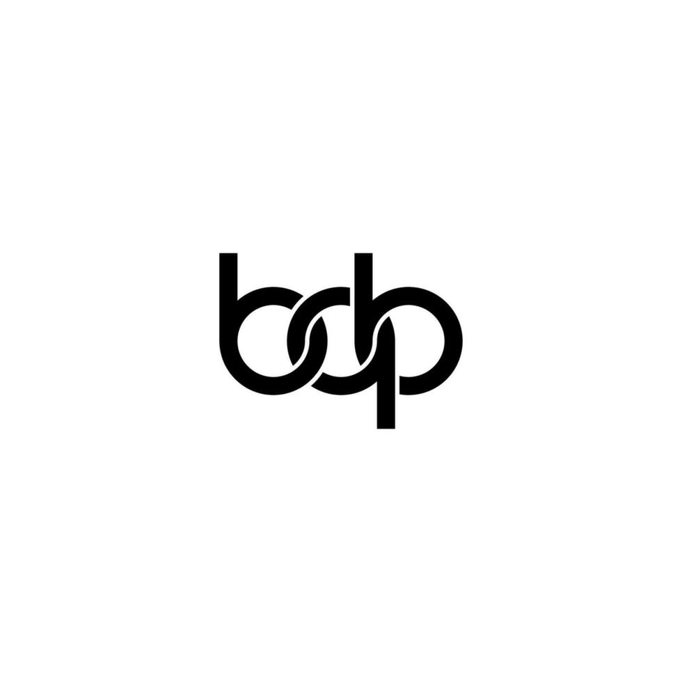 Letters BQB Logo Simple Modern Clean vector