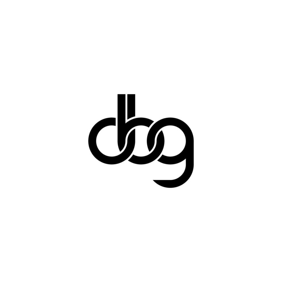 letras dbg logo simple moderno limpio vector