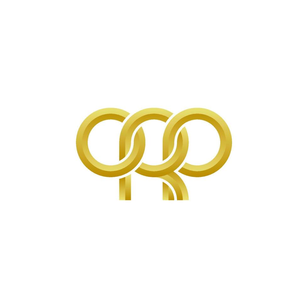 Letters ORP Logo Simple Modern Clean vector