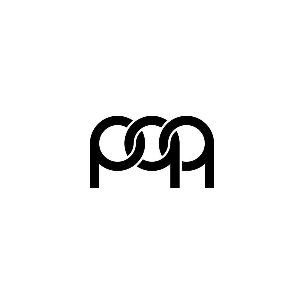 letras pqq logo simple moderno limpio vector