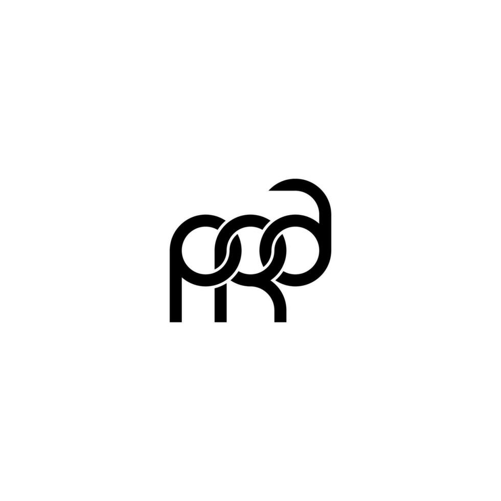 Letters PRA Logo Simple Modern Clean vector