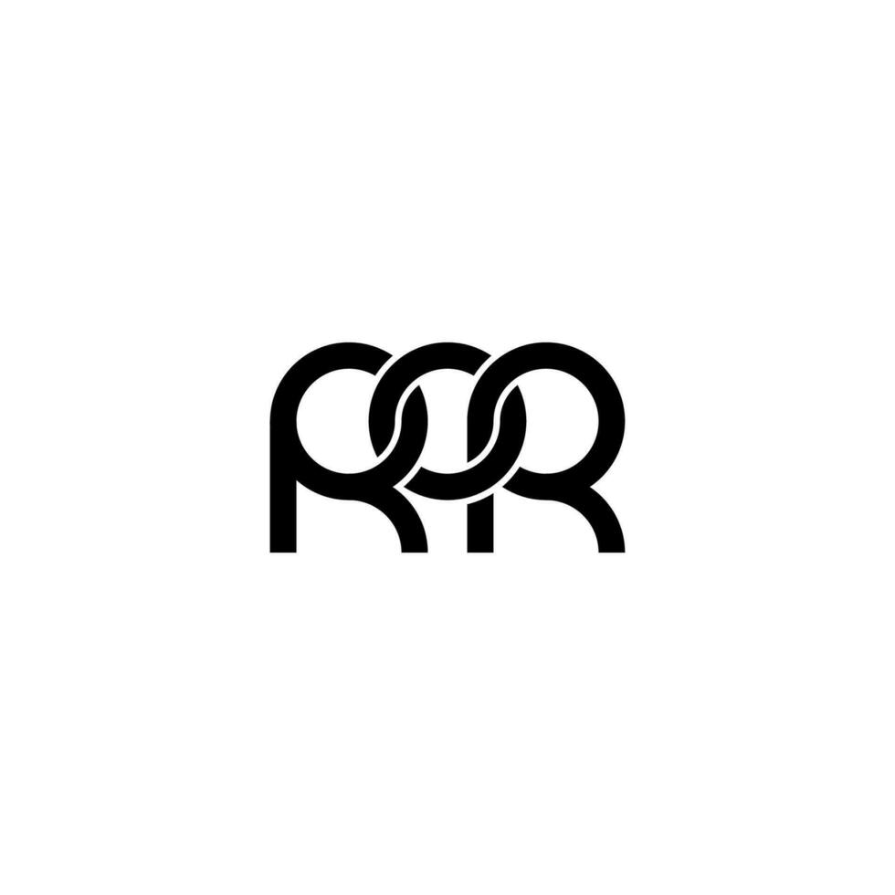 Letters ROR Logo Simple Modern Clean vector
