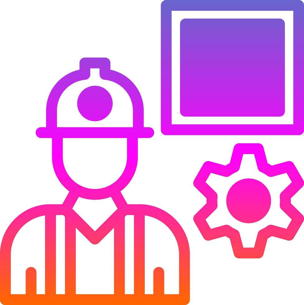 Civil Engineer Vector Icon Design