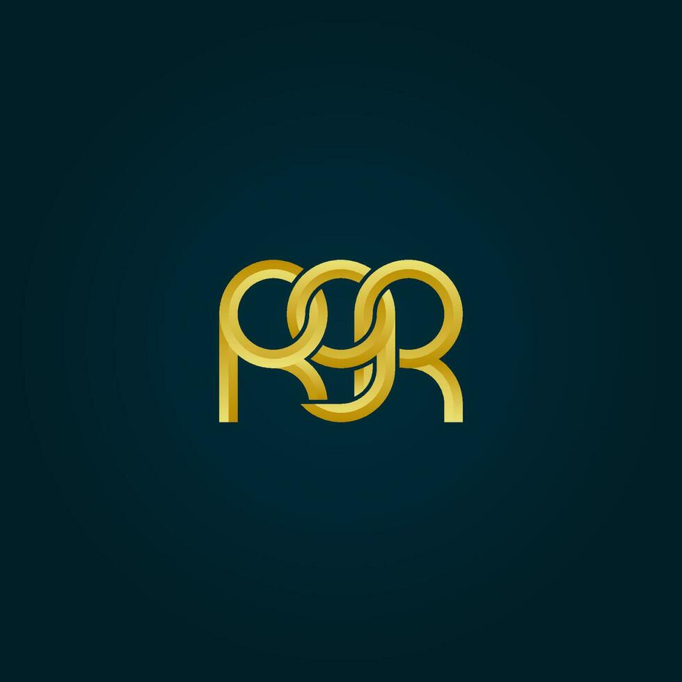 Letters RGR Logo Simple Modern Clean vector