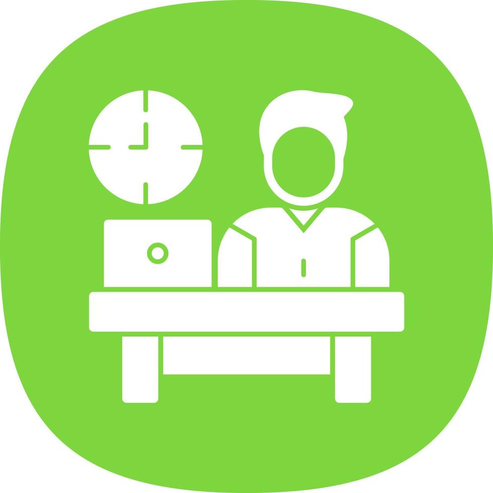 Work Time Vector Icon Design