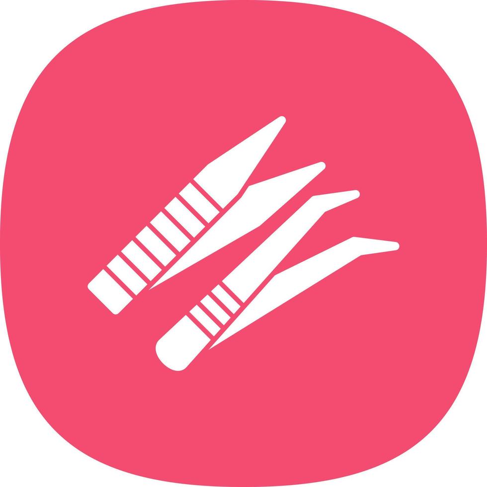 Tweezers Vector Icon Design