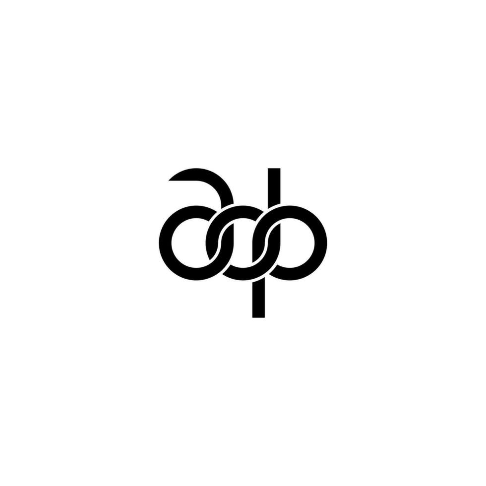 letras adp logo simple moderno limpio vector