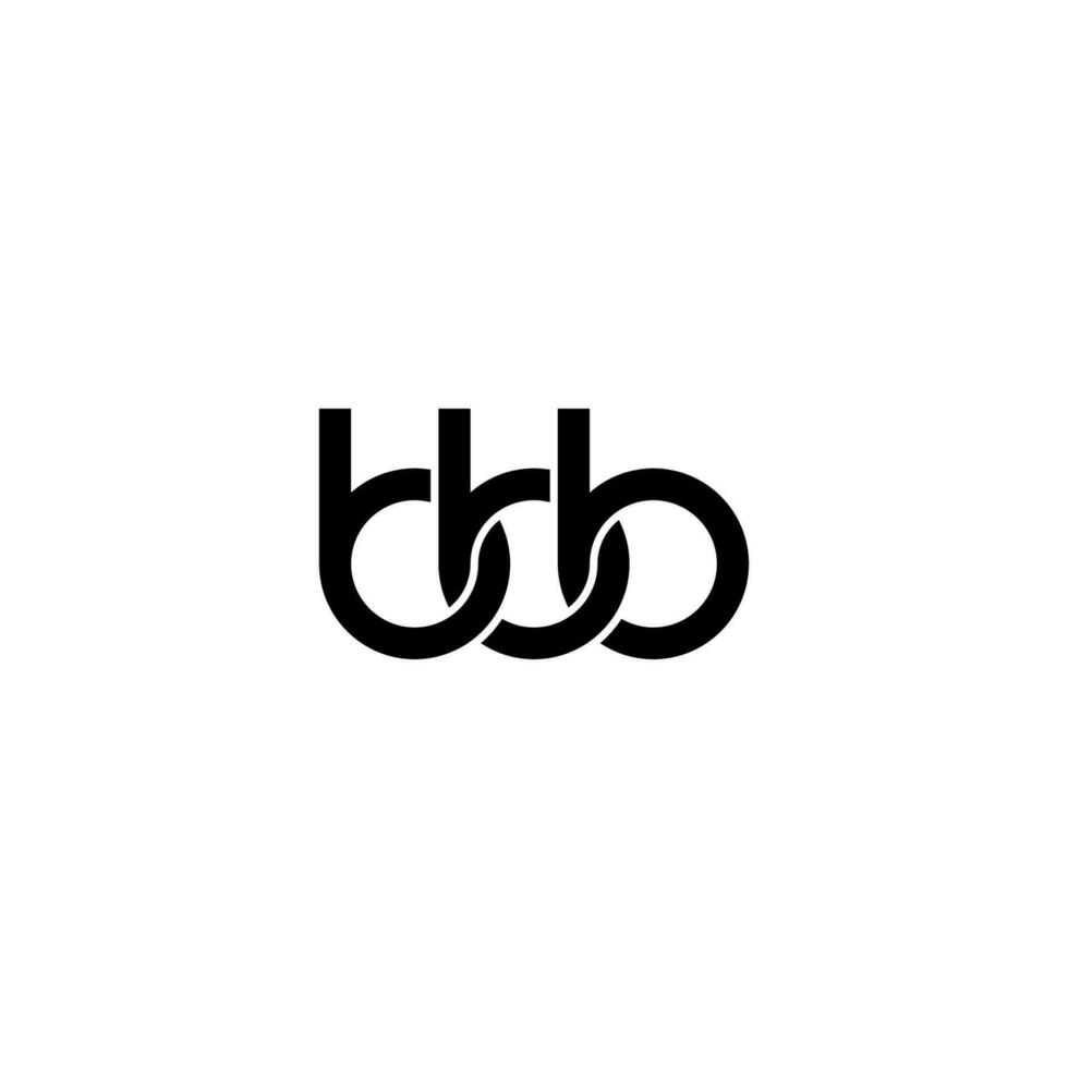 Letters BBB Logo Simple Modern Clean vector