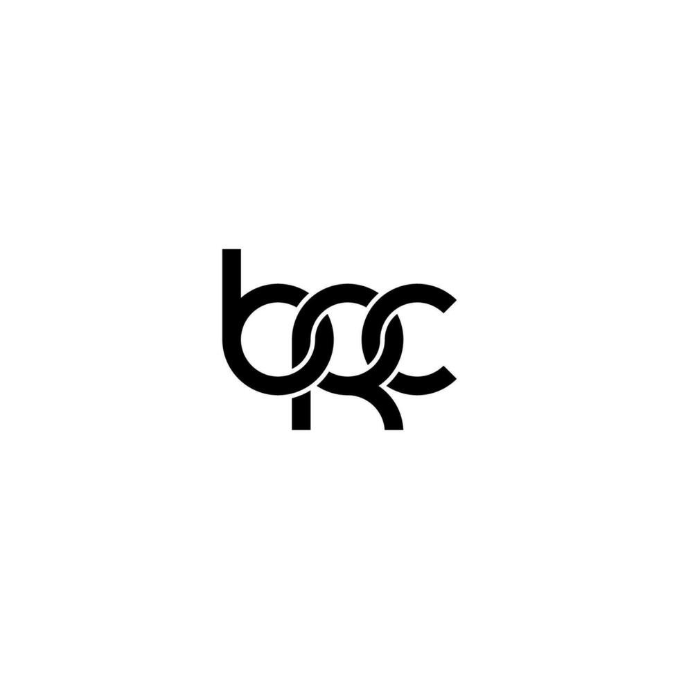 letras brc logo simple moderno limpio vector