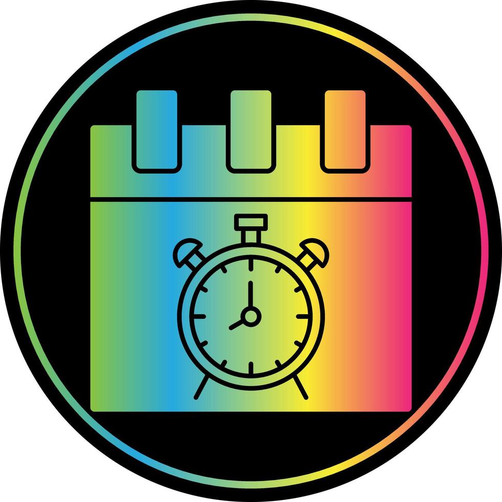 Alarm Clock Vector Icon Design