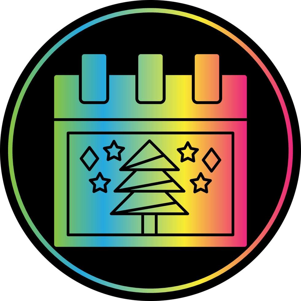 diseño de icono de vector de árbol de navidad