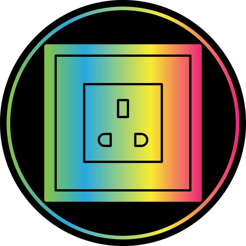 Power Socket Vector Icon Design