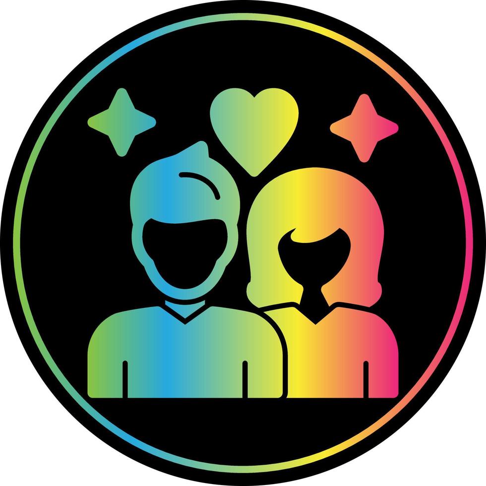 diseño de icono de vector de pareja