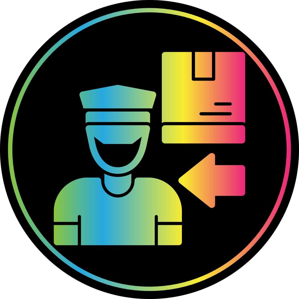 Delivery Boy Vector Icon Design