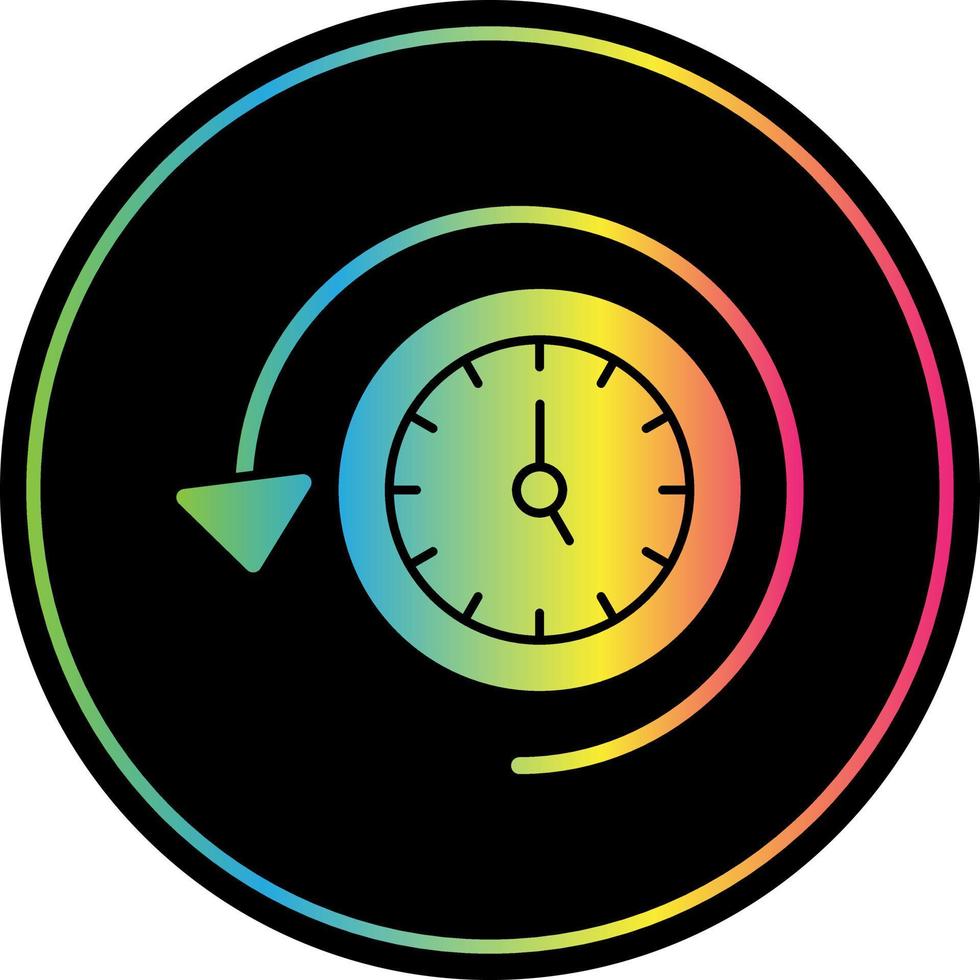 diseño de icono de vector de tiempo de recuperación